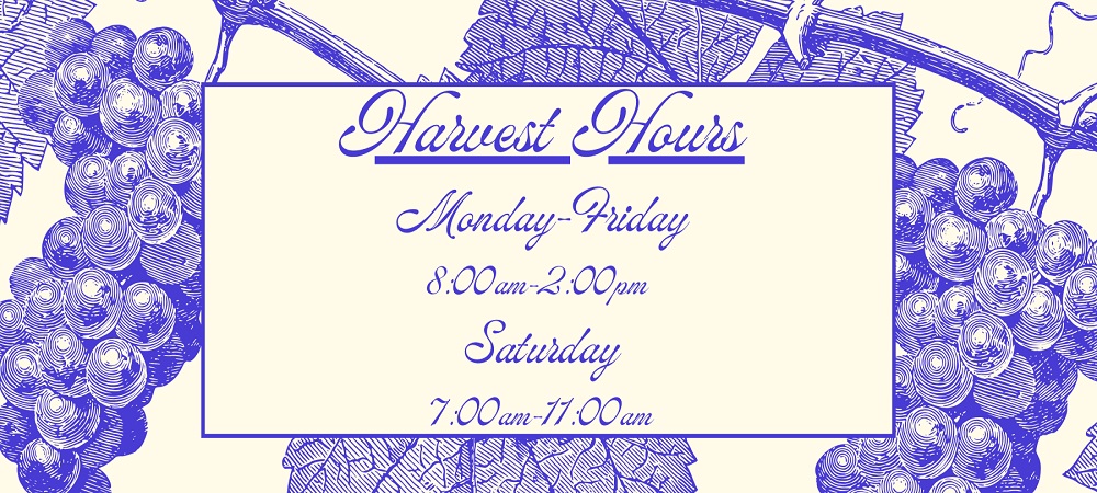 Fall Harvest Hours 2025